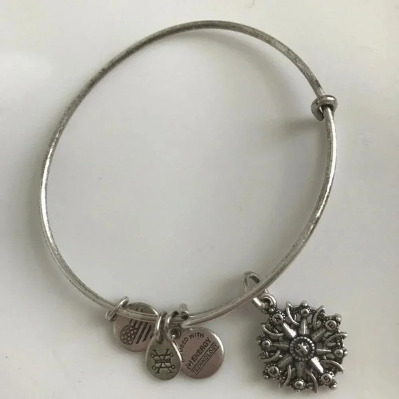 Alex & Ani Silver Compass Bracelet - Picture 2 of 4